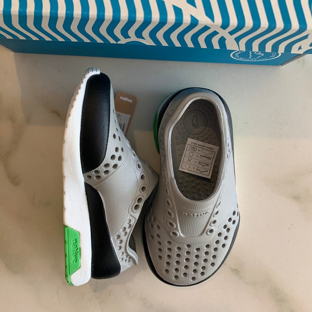 Native Lennox Block Shoes (Pigeon Grey/Green)